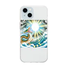 the blue seasonの運命を呼ぶ龍の咆哮 Soft Clear Smartphone Case