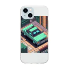 KZ_Graphicsのぐっすり寝ているクーラントタンク Soft Clear Smartphone Case