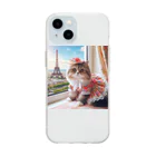 redpanda_pandaのおすまし猫ちゃん Soft Clear Smartphone Case