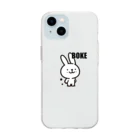 みっくすなっつのBOKEうさぎ Soft Clear Smartphone Case