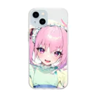 なりっこショップのりっちゃんのオリジナルキャラグッズ Soft Clear Smartphone Case