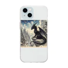 comati12の幼い黒龍 Soft Clear Smartphone Case