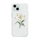 Q_kyuのアンティークリリー Soft Clear Smartphone Case