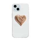 JUPITERのウッドハート❤️ Soft Clear Smartphone Case