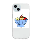 0033miiのプリンアラモード Soft Clear Smartphone Case