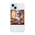 キャリーのcooking猫 Soft Clear Smartphone Case