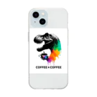 ディノアートラボ✴︎DINO ART LABの COFFEE×COFFEE Soft Clear Smartphone Case