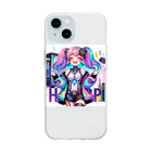 iSysのゲーミング少女ピーシースリー Soft Clear Smartphone Case