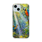 StoneSculptor【油絵】の日が上りきる前に【油絵】 Soft Clear Smartphone Case