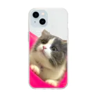 itsukiancoroのアイドルネコのアンちゃん Soft Clear Smartphone Case