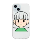 まめ大福の髪色自在な女の子（ボブ） Soft Clear Smartphone Case