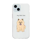 わんライフガーデンのOh my dog！チャウチャウ(クリーム) Soft Clear Smartphone Case