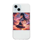 music_japanのファンタジー女子高生 Soft Clear Smartphone Case