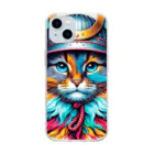 猫武者(NekoMusya)の猫武者 参上！ Soft Clear Smartphone Case