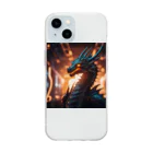 kissmints_gogoのdoragon Soft Clear Smartphone Case