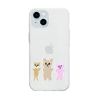 48-Kumaのふんわりどうぶつ Soft Clear Smartphone Case