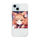 Kray1116のネベロングの猫 Soft Clear Smartphone Case