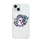 音楽ルー106のシマエナガ Soft Clear Smartphone Case