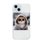 gurasan_nekoのグラサン猫7 Soft Clear Smartphone Case