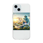 戦国時代マニアの明るい未来を予感させる大阪城 Soft Clear Smartphone Case