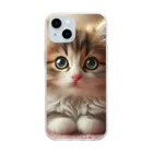 hakutaka289の可愛い猫（数量限定） Soft Clear Smartphone Case