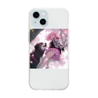 ぶーたんの公園の友情 Soft Clear Smartphone Case