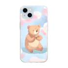 fuwabeのふわベア Soft Clear Smartphone Case