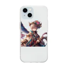 ぴくちゃー55の未来女子01 Soft Clear Smartphone Case