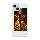 aoicanonのJourney Through the Lanterns Soft Clear Smartphone Case