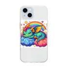 Harmony of Natureの夢見るドラゴン Soft Clear Smartphone Case