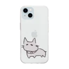 イソギンチャクのクマノミのねむいねこ Soft Clear Smartphone Case