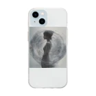 d-design-labの幻想的な女性のグッズ Soft Clear Smartphone Case