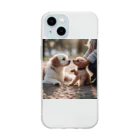 maru1515のうっとり Soft Clear Smartphone Case