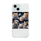 だんのんの猫の宇宙旅行 Soft Clear Smartphone Case