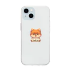 ぷるぱらの【ぽめちい】シリーズ （Thanks バージョン） Soft Clear Smartphone Case