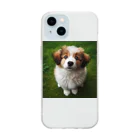 kotarou_92のウルウルがキュートな犬 Soft Clear Smartphone Case