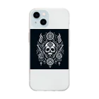 kotarou_92のユニークなスカル Soft Clear Smartphone Case