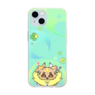 幸せを運ぶ猫神獣のお店のとってもデフォルメな猫神獣Vtuberのスマホケース Soft Clear Smartphone Case