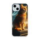 yos-1292583のねこニコばん Soft Clear Smartphone Case