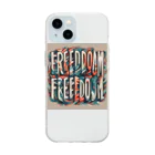 gratefulのフリーダム Soft Clear Smartphone Case