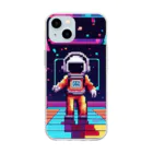 jsaofsjofaakoの宇宙船の中のダンスフロア Soft Clear Smartphone Case