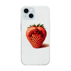 ゴリラショップのThe Mighty Gorilla Strawberry  Soft Clear Smartphone Case