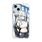 hibikiのアメコミみたいなやつ Soft Clear Smartphone Case