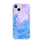 Yoshiki house 岡村芳樹の桜流し Soft Clear Smartphone Case