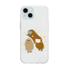 きーうーいーの花粉対策きーうーいー Soft Clear Smartphone Case