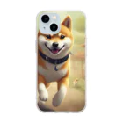 Ricky-Rickyのやんちゃな柴犬 Soft Clear Smartphone Case