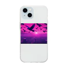 madatubomiの都会の鳩 Soft Clear Smartphone Case