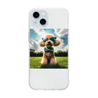 chibita08のグラサンプードル Soft Clear Smartphone Case