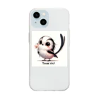 mimikkyu322のLong-tailed Tit  Soft Clear Smartphone Case