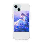 AQUAMETAVERSEの薔薇の香りに包まれて　BLUE PLUM  691 Soft Clear Smartphone Case